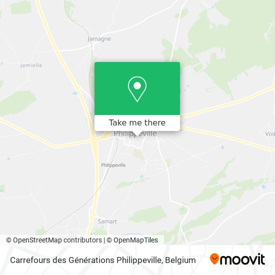 Carrefours des Générations Philippeville plan