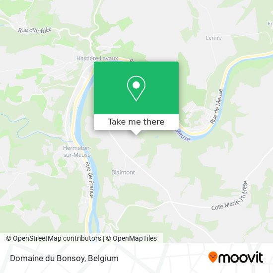 Domaine du Bonsoy map