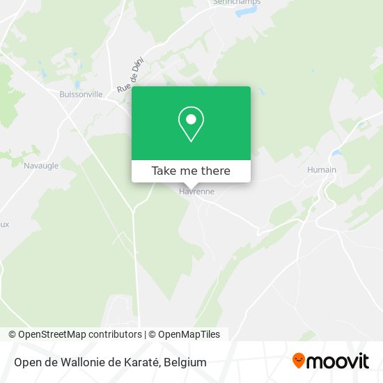 Open de Wallonie de Karaté plan