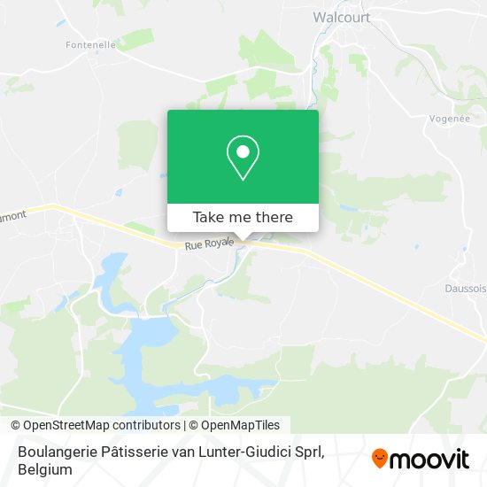 Boulangerie Pâtisserie van Lunter-Giudici Sprl plan