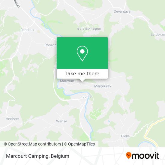 Marcourt Camping map