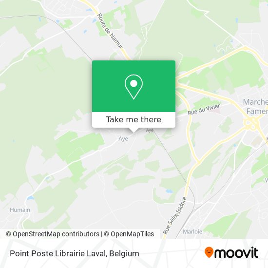 Point Poste Librairie Laval map