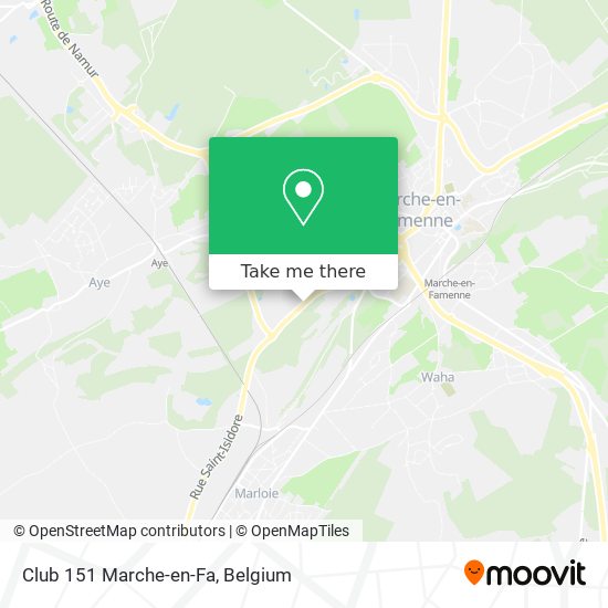 Club 151 Marche-en-Fa map