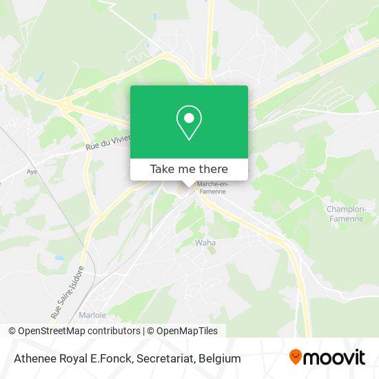 Athenee Royal E.Fonck, Secretariat map