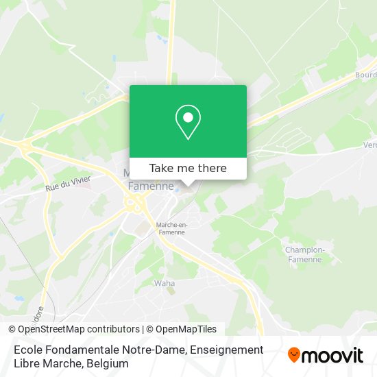 Ecole Fondamentale Notre-Dame, Enseignement Libre Marche map