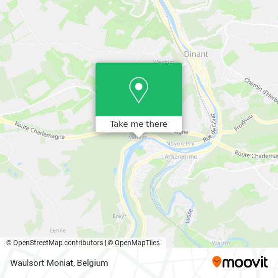 Waulsort Moniat map