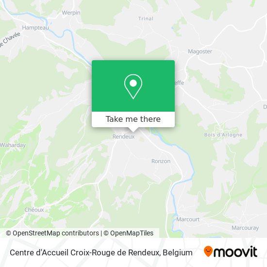Centre d'Accueil Croix-Rouge de Rendeux map