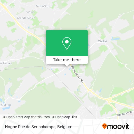 Hogne Rue de Serinchamps plan