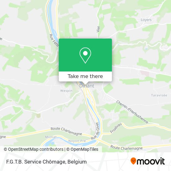 F.G.T.B. Service Chômage map