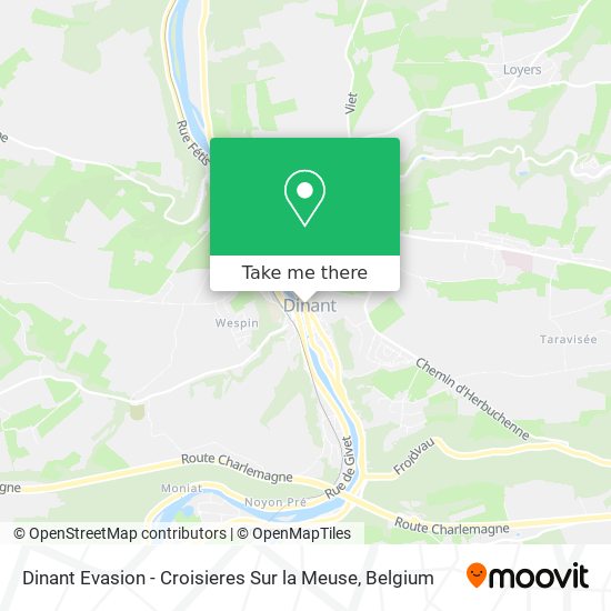 Dinant Evasion - Croisieres Sur la Meuse map