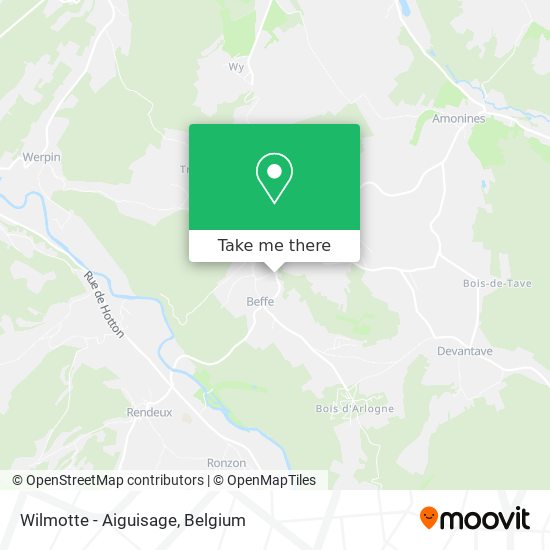 Wilmotte - Aiguisage map