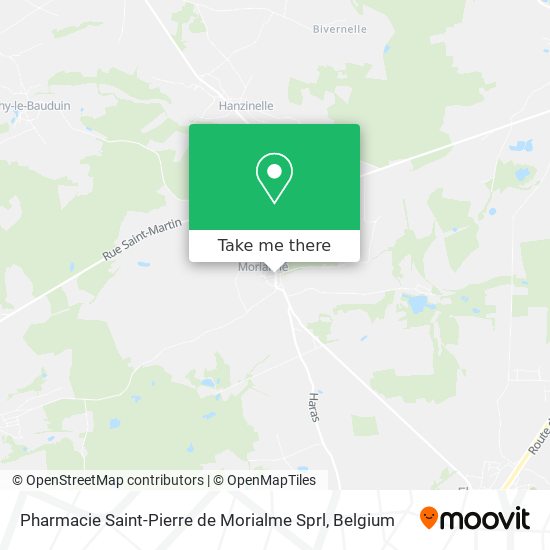 Pharmacie Saint-Pierre de Morialme Sprl plan