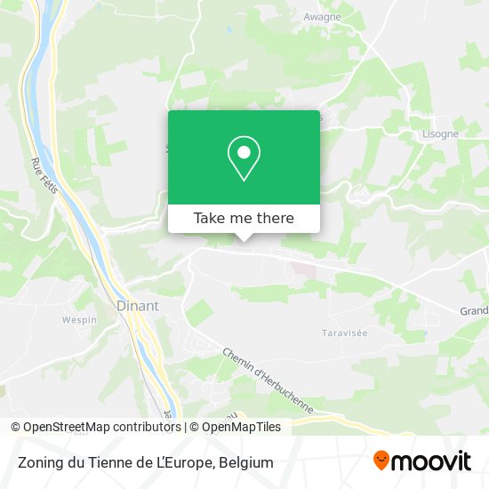 Zoning du Tienne de L’Europe plan