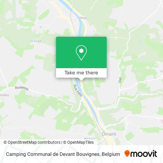 Camping Communal de Devant Bouvignes map