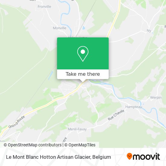 Le Mont Blanc Hotton Artisan Glacier map