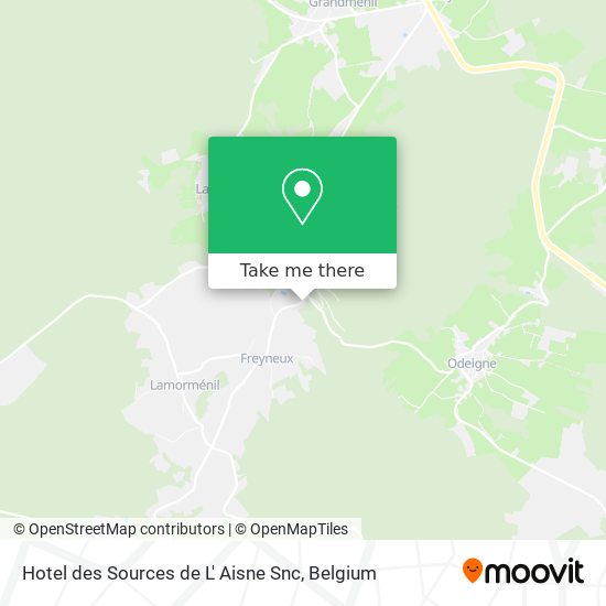 Hotel des Sources de L' Aisne Snc map