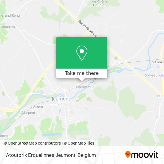 Atoutprix Erquelinnes Jeumont map