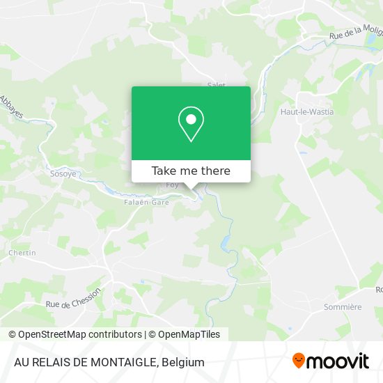 AU RELAIS DE MONTAIGLE plan