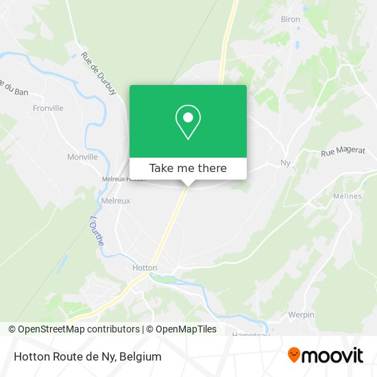 Hotton Route de Ny map
