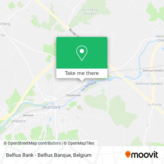 Belfius Bank - Belfius Banque map