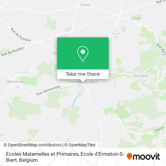 Ecoles Maternelles et Primaires, Ecole d'Ermeton-S-Biert map