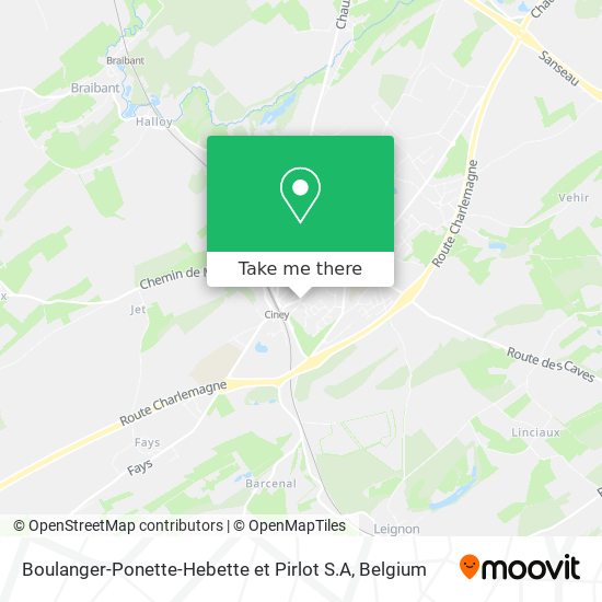 Boulanger-Ponette-Hebette et Pirlot S.A map