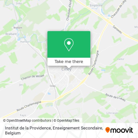 Institut de la Providence, Enseignement Secondaire plan
