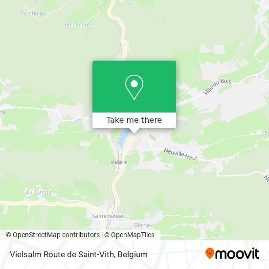 Vielsalm Route de Saint-Vith map