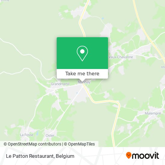 Le Patton Restaurant plan
