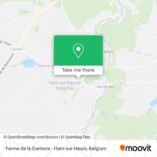 Ferme de la Ganterie - Ham-sur-Heure map
