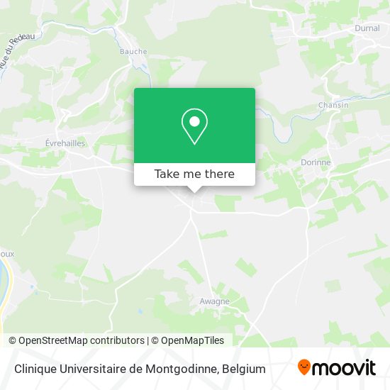 Clinique Universitaire de Montgodinne map