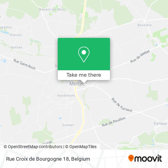 Rue Croix de Bourgogne 18 map