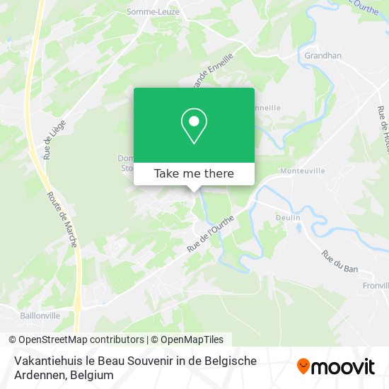 Vakantiehuis le Beau Souvenir in de Belgische Ardennen map