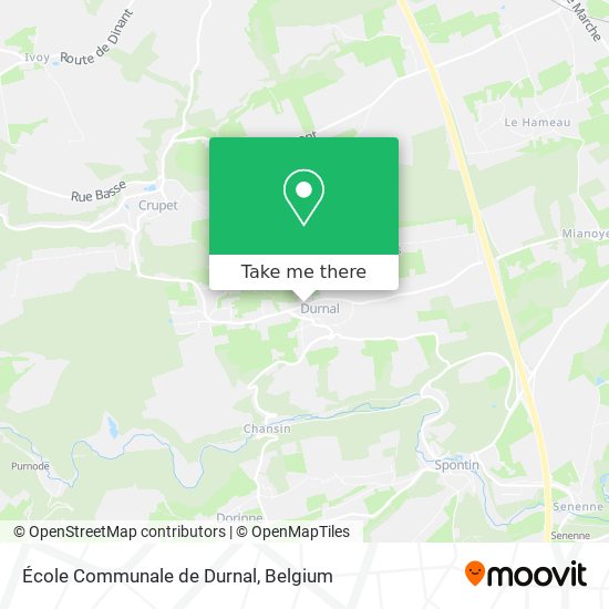 École Communale de Durnal plan