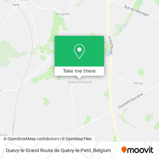 Quevy-le-Grand Route de Quévy-le-Petit plan