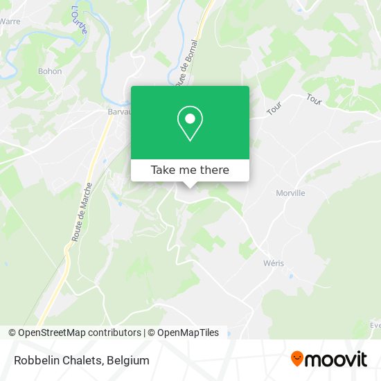 Robbelin Chalets map