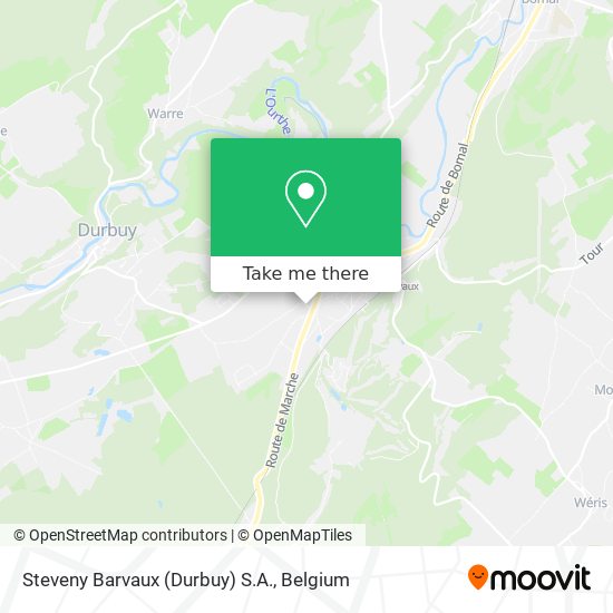 Steveny Barvaux (Durbuy) S.A. map