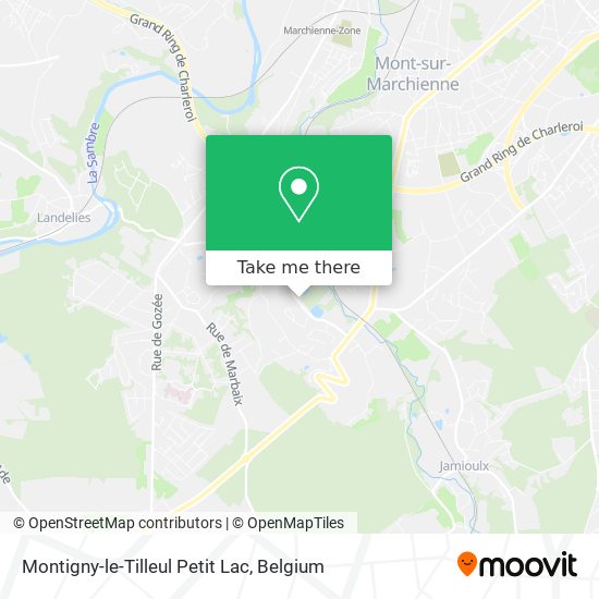 Montigny-le-Tilleul Petit Lac plan