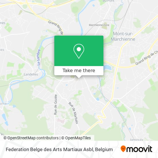 Federation Belge des Arts Martiaux Asbl map