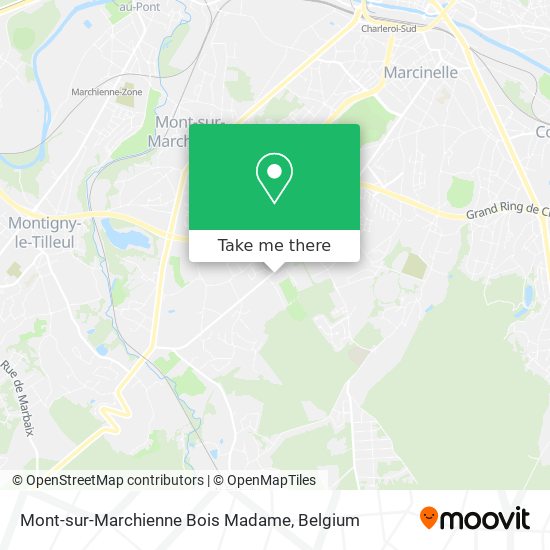 Mont-sur-Marchienne Bois Madame map