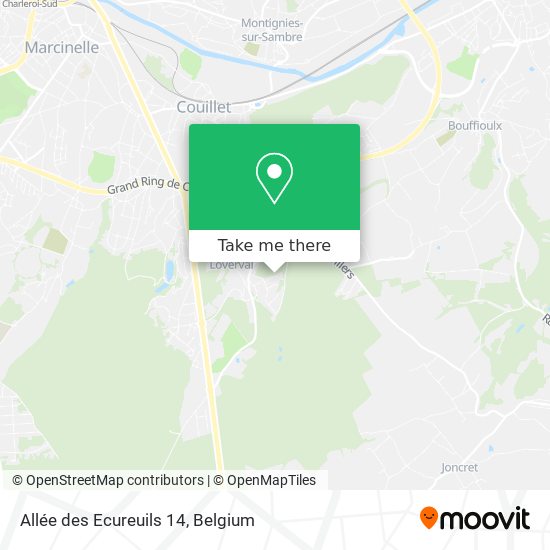 Allée des Ecureuils 14 map
