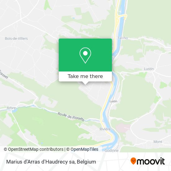 Marius d'Arras d'Haudrecy sa map
