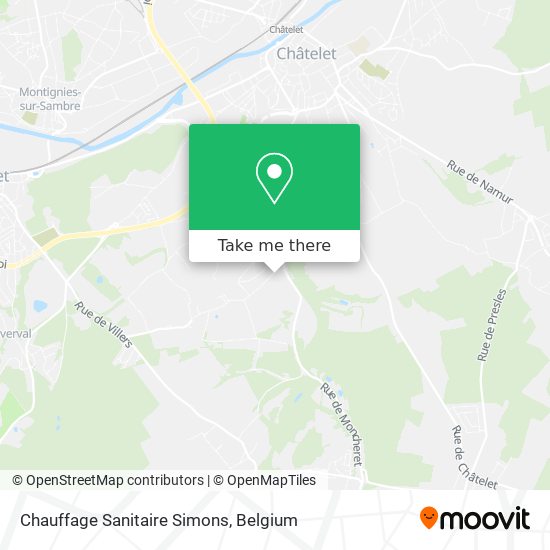 Chauffage Sanitaire Simons map