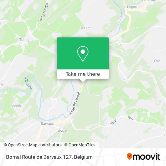 Bomal Route de Barvaux 127 map