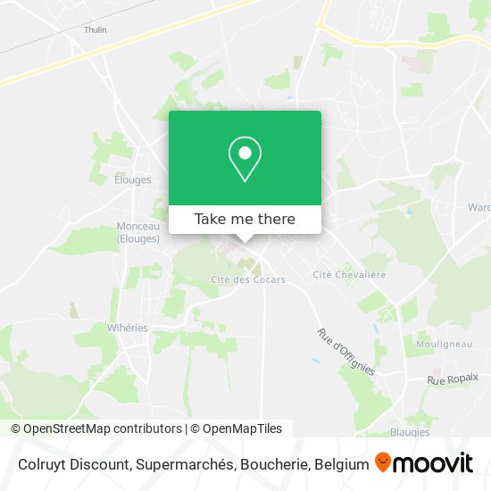 Colruyt Discount, Supermarchés, Boucherie map