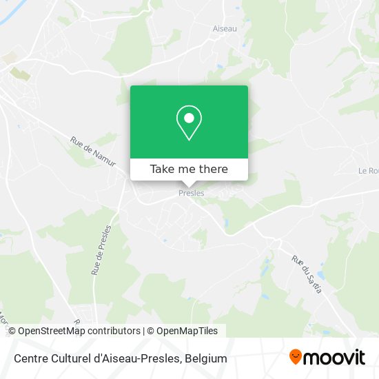 Centre Culturel d'Aiseau-Presles plan