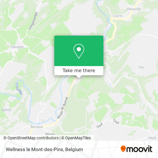 Wellness le Mont-des-Pins map