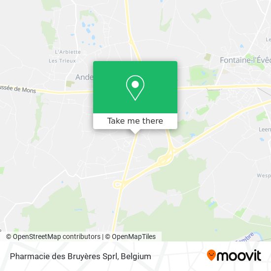 Pharmacie des Bruyères Sprl plan