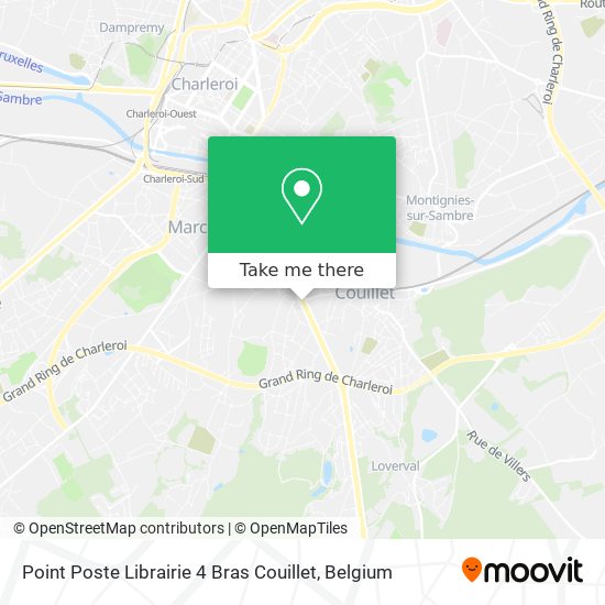 Point Poste Librairie 4 Bras Couillet map
