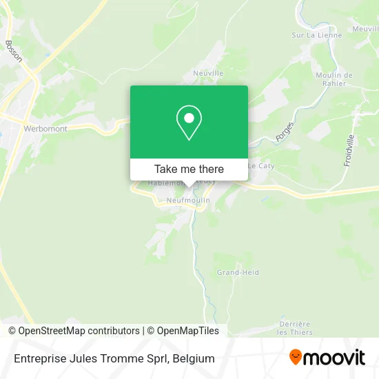 Entreprise Jules Tromme Sprl plan